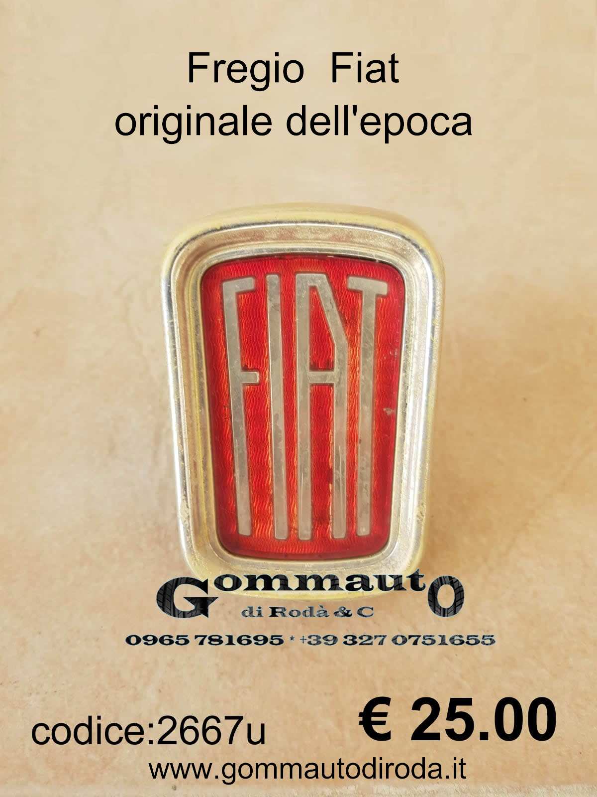 Fregio Fiat originale dell'epoca