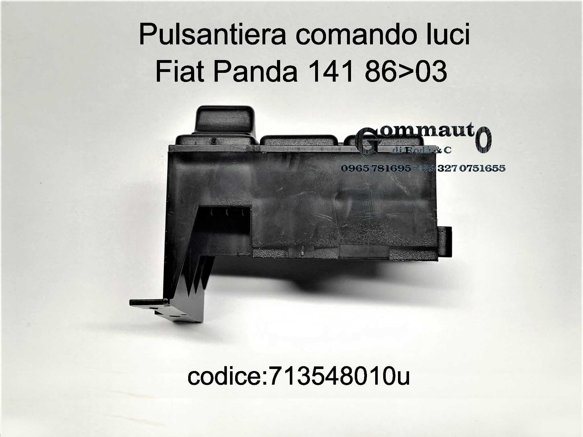 Pulsantiera comando luci Fiat Panda 141 86>03 713548010
