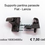 Supporto/gancio/clip pantina/aletta parasole Fiat Coupè-Duna-Elba-Fiorino-Tempra-Tipo-Uno/Lancia-Autobianchi Y10  180834680-5970452