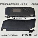 Pantina/aletta parasole Dx Fiat Tempra 90>97-Tipo 88>95-Lancia Dedra 89>99