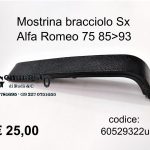 Mostrina bracciolo Sx anteriore=posteriore Alfa Romeo 75 85>93  60529322