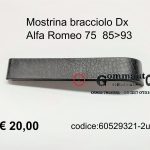 Mostrina bracciolo porta Dx anteriore=posteriore Alfa Romeo 75 85>93  60529321