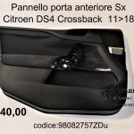 Pannello porta anteriore Sx Citroen DS4 Crossback 11>18  98082757ZD
