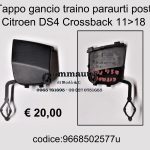 Tappo gancio di traino paraurti posteriore Citroen DS4 Crossback 11>18  9668502577-2007445