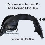 Parasassi/passaruota/locaro anteriore Dx Alfa Romeo Mito 08>  50508568-505085680