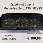 Quadro strumenti Mercedes Benz 190 (W201) 82>93  87001131