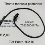 Tirante mensola/pianale/cappelliera posteriore Fiat Punto 93>10 735268047