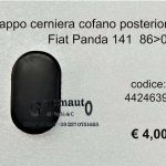 Tappo cerniera cofano posteriore Fiat Panda 141 86>03 4424639