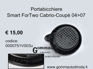 Portabicchiere Smart ForTwo 04>07