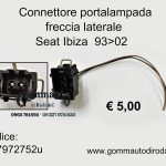 Connettore/spinotto portalampada freccia laterale Seat Ibiza 93>02  357972752
