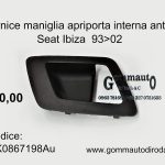 Cornice maniglia apriporta interna anteriore Dx Seat Ibiza 93>02 6K0867198A