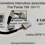 Connettore/spinotto interruttore alzacristalli Fiat Panda 169 03>11 28767
