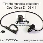 Tirante mensola/pianale/cappelliera posteriore Opel Corsa D 06>14  13367836-2094149-13233538