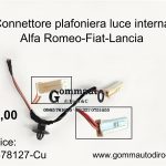 Connettore/spinotto plafoniera luce interna Alfa Romeo-Fiat-Lancia 51878127