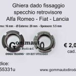 Ghiera dado/pomello fissaggio specchio retrovisore Alfa Romeo-Fiat-Lancia  5955331-60806401
