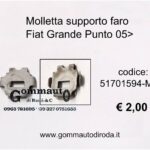 Molletta metallica supporto faro/proiettore Fiat Grande Punto 05>  51701594