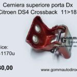 Cerniera superiore porta posteriore Dx Citroen DS4 Crossback 11>18 ES70