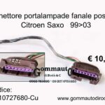 Connettore/spinotto portalampade fanale posteriore Dx Citroen Saxo 99>03  1610727680