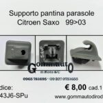 Supporto/gancio/clip pantina/aletta parasole Citroen Saxo 99>03  8143J6