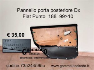 PANNELLO PORTA FIAT PUNTO 188 ANTERIORE DX COLORE PAN-690
