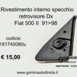 Rivestimento interno specchio retrovisore Dx Fiat 500 II 91>98  181740080-46565073