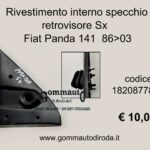Rivestimento interno specchio retrovisore Sx Fiat Panda 141 86>03  182087780