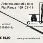 Antenna autoradio tetto Fiat Panda 169 03>11  51896048-51767994