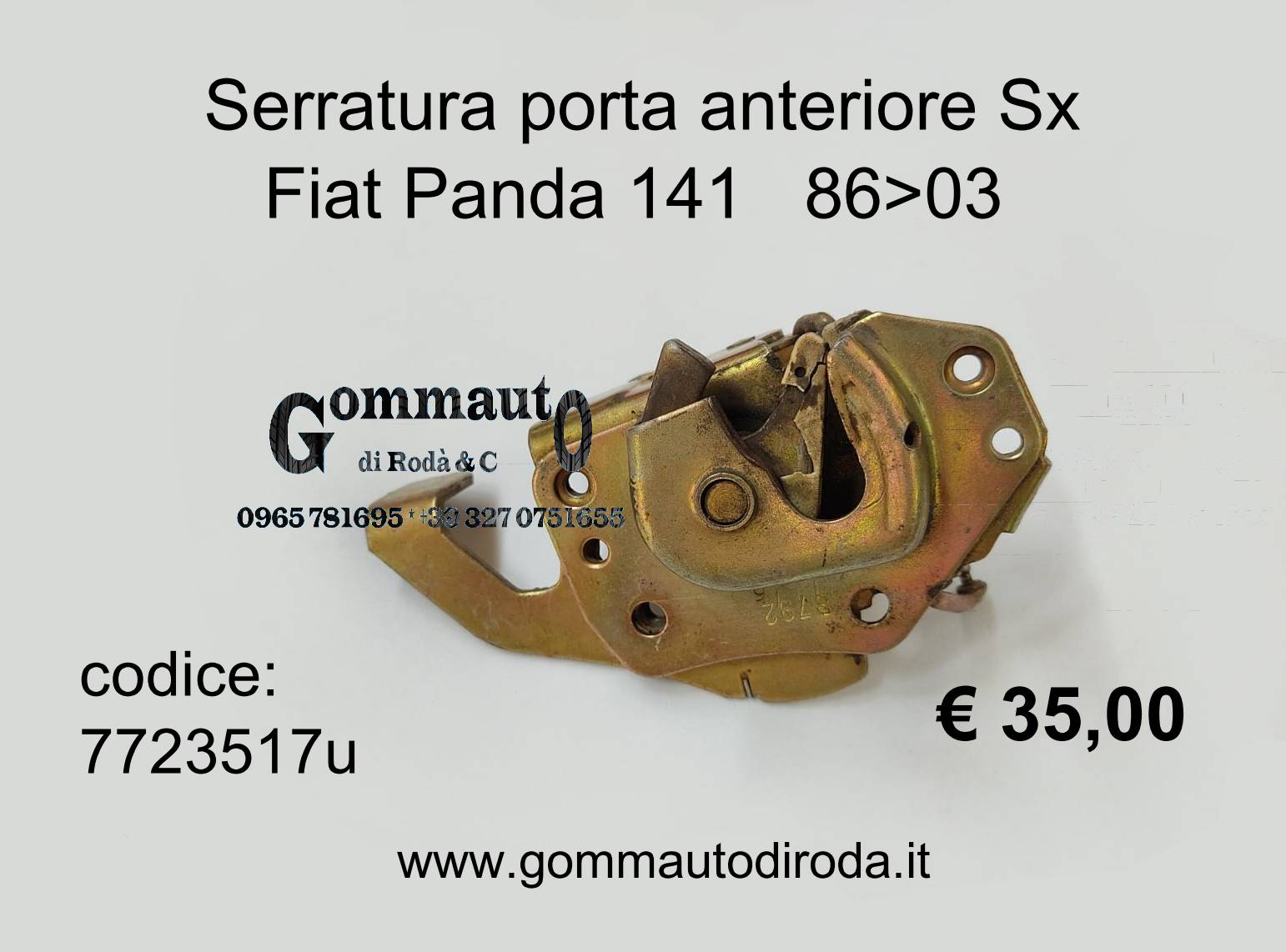 COPRICERNIERA MOSTRINE KIT PORTA DX - SX per FIAT PANDA 141 4x4 dal  1986>2003