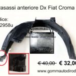 Parasassi/passaruota/locaro anteriore Dx Fiat Croma II serie 05> 51802958