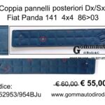 Coppia pannelli porta posteriori Dx/Sx colore blu jeans Fiat Panda 141 4×4 86>03