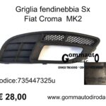 Griglia fendinebbia Sx Fiat Croma MK2 anno 2010 735447325-735471981