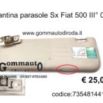 Pantina/aletta parasole Sx Fiat 500 312 III serie 07> 735481441-735497467