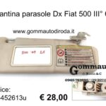 Pantina/aletta parasole Dx Fiat 500 312 III° serie 07> 735452613-735481445