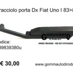 Bracciolo porta Dx anteriore=posteriore Fiat Uno I 3-5p 83>89 189839380-D.B.031.140.000.D