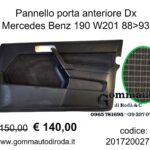 Pannello porta anteriore Dx Mercedes Benz 190 W201 88>93 2017200270