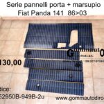 Serie pannelli porta più marsupio blu Fiat Panda 141 86>03