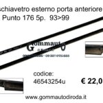 Raschiavetro esterno porta anteriore Sx Fiat Punto 176 5p. 93>99 46543254-7738652