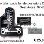 Portalampade fanale posteriore Dx Seat Arosa 97>00 6H0945258-38020751-38020143